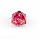 Red foil gold natural resin multi -faceted desktop game Dice Border Gate