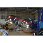 Silver Mirror Ball , Inflatable Advertising Advertising Balloons Ornaments for sale