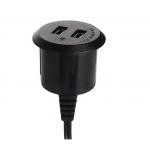 Desk Mount  USB Plug Socket CE Certificate Plastic AC 110V 50HZ UI Certificate for sale