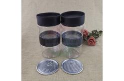 China 438ml Cookie Nuts PET Plastic Easy Open Jar With Stackable Screw Lid supplier