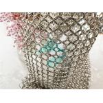 Silver Coated Round 304 Stainless Steel Ring Mesh for sale