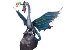 China Waterproof Lifelike Dragon In Theme Park Attraction supplier