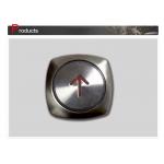 Size 38 X 38 Mm Square Elevator Push Button With Special Filing Process for sale