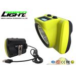 Waterproof IPX8 18000lux 385LUM 6800mAh Miners Cap Lamp for sale