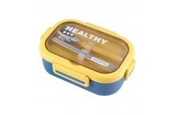 China Metal Bento Lunch Box Stainless Steel Leakproof 2-Compartment Bento Lunch Box supplier