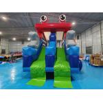 Commercial Grade Inflatable Dry Slide Crab Cartoon Inflatable High Double Slides For Kids And Adults for sale