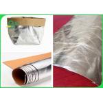 Silver Kraft Paper Washable , Natural Fiber Pulp Brown Kraft Paper Eco Friendly for sale