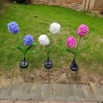 Solar LED Landscape Flower Light with Different Design for Yard Decoration for sale