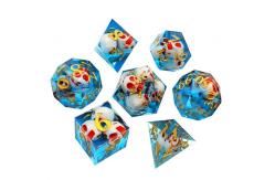 China Practical Natural Resin RPG Dice Set Wear Resistant Lightweight supplier