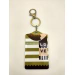 Card Holder Custom Shape Acrylic Keychains Letters Printed OPP Bag Packed