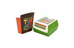 China Customized Burger Box Disposable Fast Food Eco-friendly Paper Packaging Box supplier