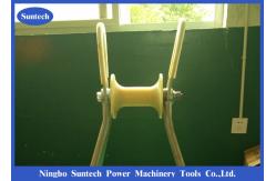 China 10KN Nylon Wheel High Frame Cable Pulley Roller For Power Construction supplier