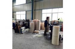 China Customized Cable Pulling Pulley Block Nylon Sheave Pulley 1-3 Sheave 1160mm Diameter supplier