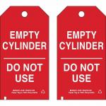 Cylinder Tag Polyester Waterproof Safety Tag With Cable Tie Fastener for sale
