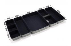 China Navy 10.6x7.5x1.8 Felt Storage Boxes For Drawers supplier
