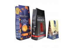 China Zipper Coffee Packaging Pouch 250g 500g 1kg Aluminum Foil Coffee Pouch With Degassing supplier