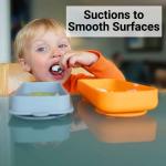 Leakproof Durable Suction Plates And Bowls , Harmless Silicone Baby Bowls Suction for sale