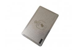 China QR Code Signature Panel Membership VIP Card Metal Silver Frosted supplier