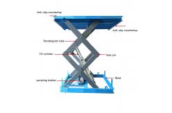 China 4m Fixed Scissor Lift 1000kg Electric Double Scissor Lift Table supplier