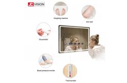 China Waterproof Android LED TV Touch Screen Display IP65 Smart LED Bathroom Mirror supplier