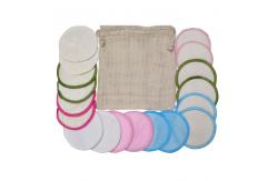 China Multi Functional Bamboo Reusable Makeup Pads , Soft Facial Make Up Remover supplier