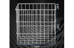 China Black Storage Metal Wire Mesh Basket For Fruit Vegetables With Handle supplier