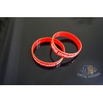 Personalized Red Custom Plastic Bracelets PVC Bracelet 2D Design OEM Available