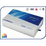 Reverse Uv Coating Rigid Drawer Paper Box With Paper Divider for sale