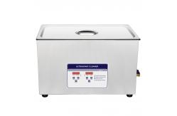 China 30L 304 Tank Benchtop Ultrasonic Cleaner Convenient Bottom Drainage supplier