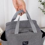 Cationic Custom Insulated Lunch Bags Double Layer Leak Proof Lunch Bag