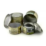 Food Grade Airtight Cardboard Paper Coffee Cans Easy Open Lid for sale