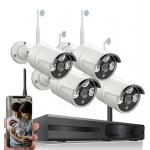 64Kbps 12VDC WiFi Wireless Camera System CCTV Kit Wireless Waterproof for sale