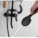 OEM Punch Free Black 0.8MPA Rain Shower Faucets