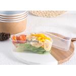 Durable Rigid Disposable Divided Plastic Plates , 2 Parts Recyclable Clear Disposable Plates for sale