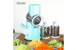 China Kitchen Plastic Rotary Hand Held Vegetable Chopper ABS AS Blue Red supplier