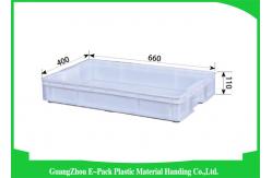 China Reusable Large Plastic Storage Containers , Standard Stackable Plastic Storage Bins supplier