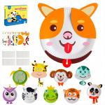 Artibetter Paper Plate Craft Kit Animal 10Pcs DIY Preschool Learning Toys for sale