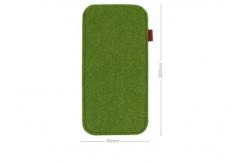 China Lightweight 9*18 Cm Felt Fabric Bags For Glasses EN71 Certification supplier