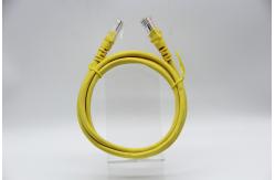 China UTP 26AWG Copper Cat5E Ethernet Patch Cable Round Wire Shape supplier