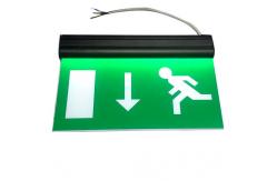 China Alumium End Cap Battery Powered Rechargeable Double Sided Exit Signs supplier
