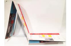 China Airline Event Pass Printing Foldable Paper Boarding Portable UV Coating supplier