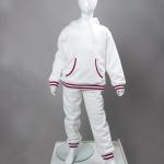 280gsm Pullover Sweat Shirt Top And Pant Fleece Fabric With Embroidery Patch On The Back for sale