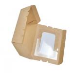 Customized Eco-friendly Fast Food Grade Kraft Paper Takeaway Container