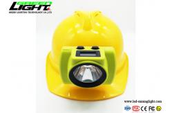 China PC ABS IP68 16hrs 18000lux LED Miners Cap Lamp E27 Base supplier