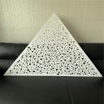 0.9mm Aluminum Metal Ceiling Triangle Shaped Clip In Suspended Perforated Ceiling Tile for sale