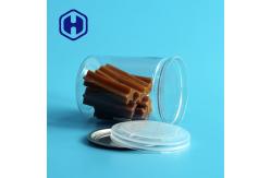 China Transparent PET Sauce Can with Easy Open Aluminum Lid supplier