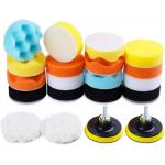 22PCS Car Buffer Polisher Pads Sponge Material White Blue Black Yellow for sale