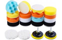 China 22PCS Car Buffer Polisher Pads Sponge Material White Blue Black Yellow supplier
