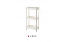 China 4 Layers Kitchen Storage Rack On Wheels Plastic Organizer Shelf supplier