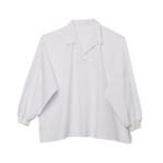 Rib Knit Cuff Coat Polyester65% Cotton35% White Dust Work Clothes for sale